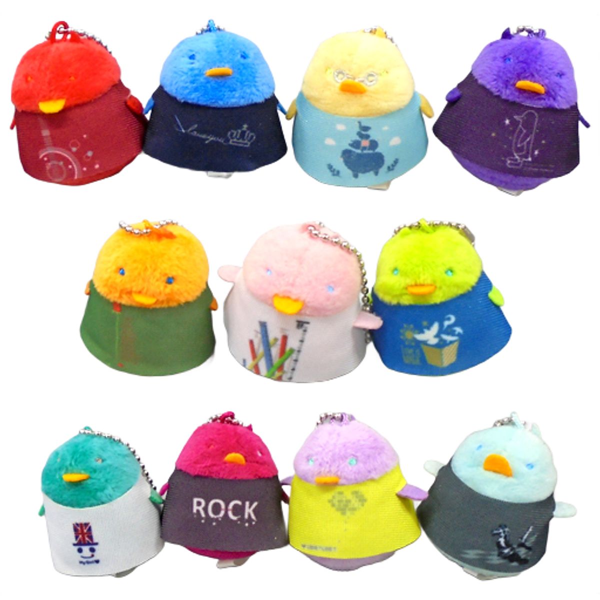 Uta no Prince Sama Ren Jinguji & Others Trading Chuncolle Small Idol Produce T-Shirt Ver. All 11 Types Set Keychains [USED]