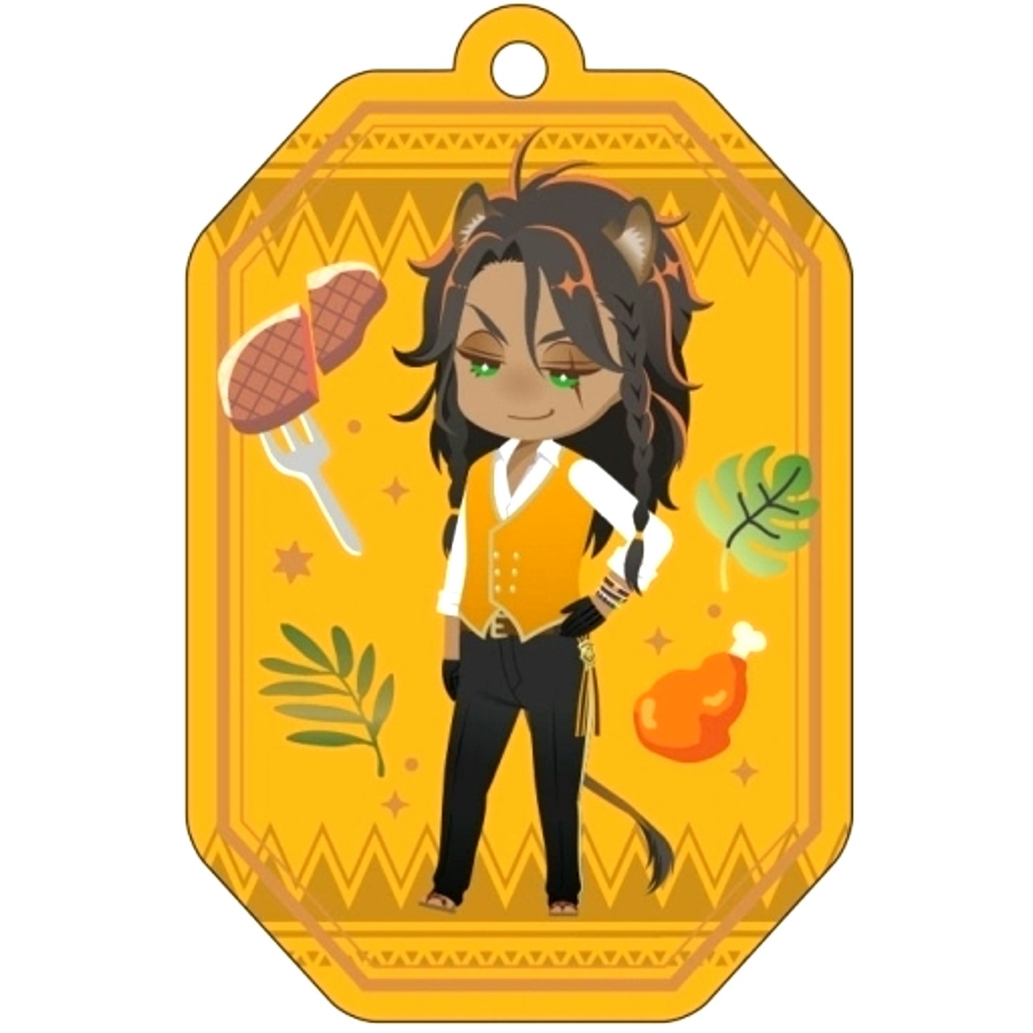 Leona Kingscholar Disney Twisted-Wonderland Trading Oshi Pita Keychain Vol. 2 [USED]