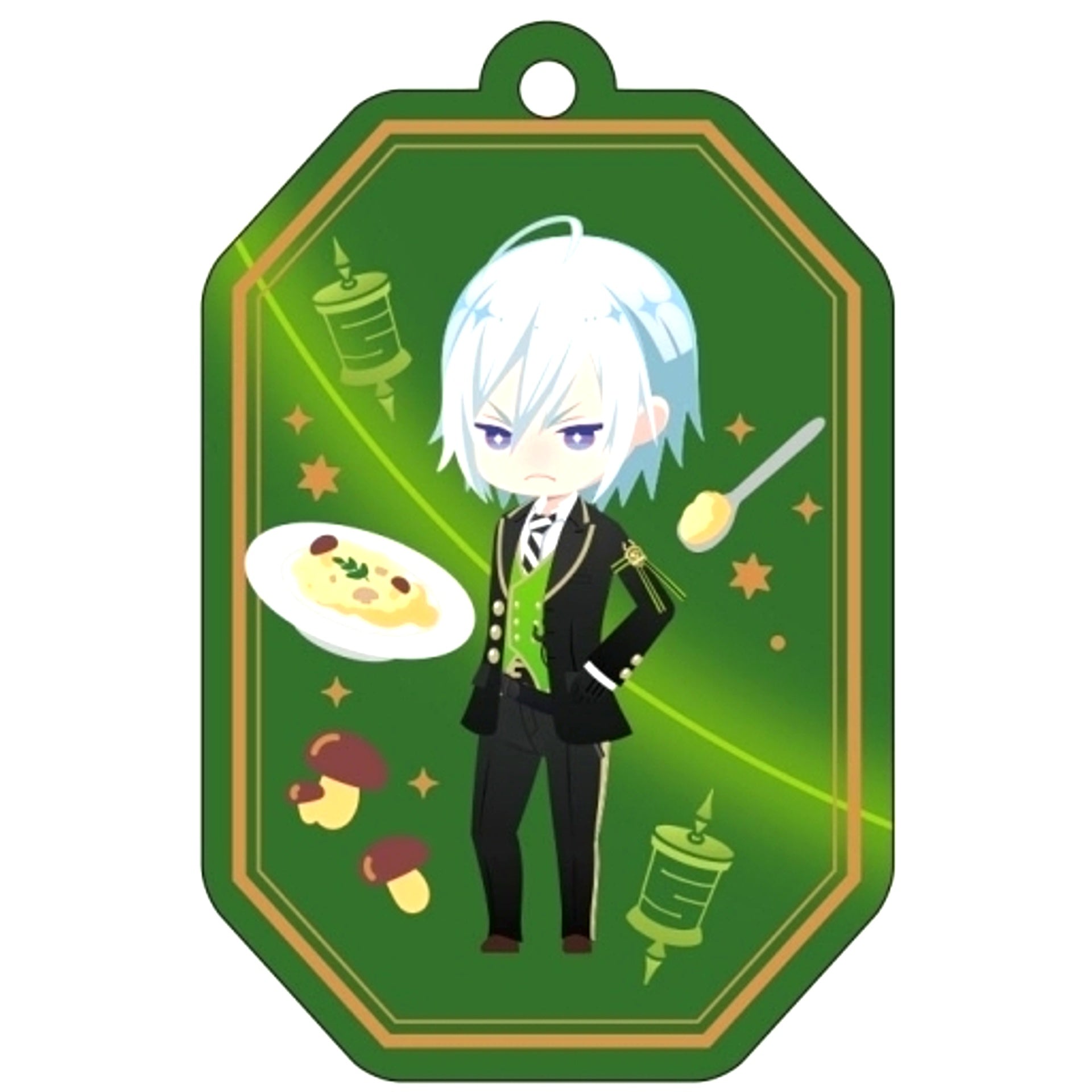 Silver Disney Twisted-Wonderland Trading Oshi Pita Keychain Vol. 2 [USED]