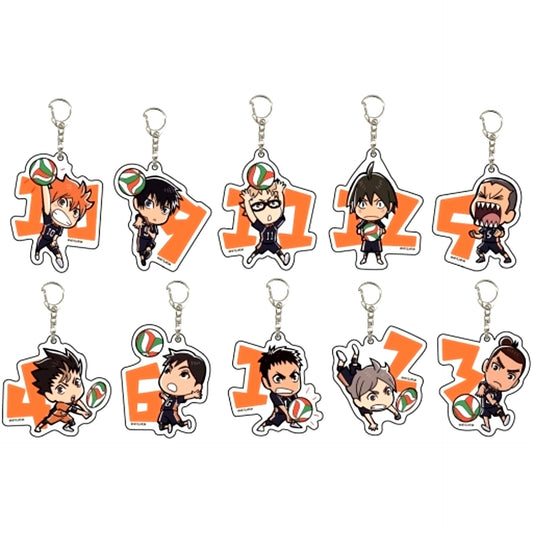 Set of 10 Haikyu!! 03. Acrylic Keychain [USED]