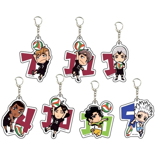 Set of 7 Haikyu!! Acrylic Keychain 04 [USED]