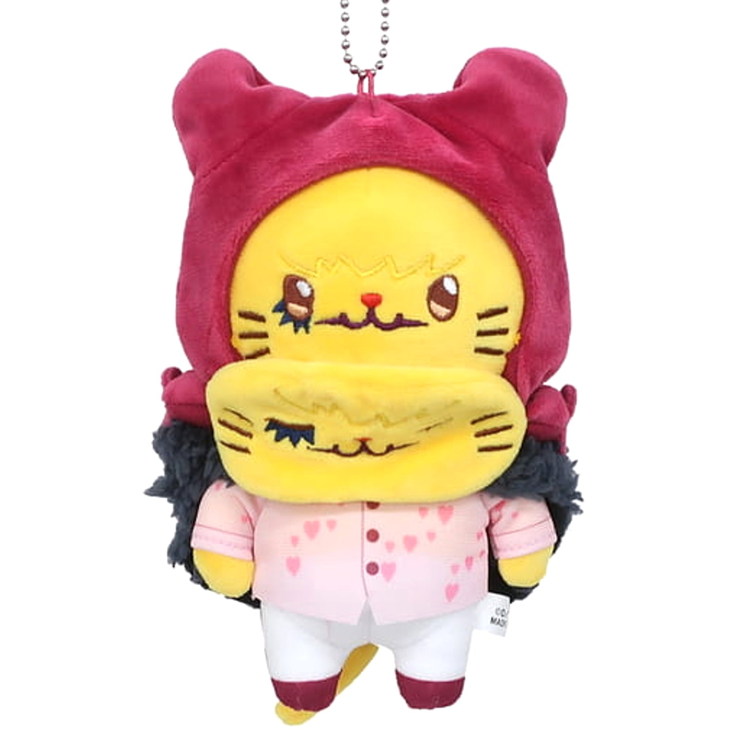 One Piece Corazon withCAT Plush Keychain with Eye Mask Keychains [USED]