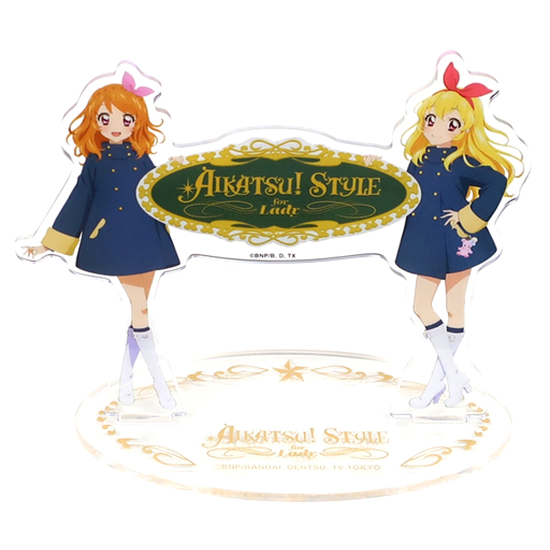 Ichigo & Akari Starlight Gakuen Coat Ver. Aikatsu! Style & for Lady Acrylic Stand [USED]