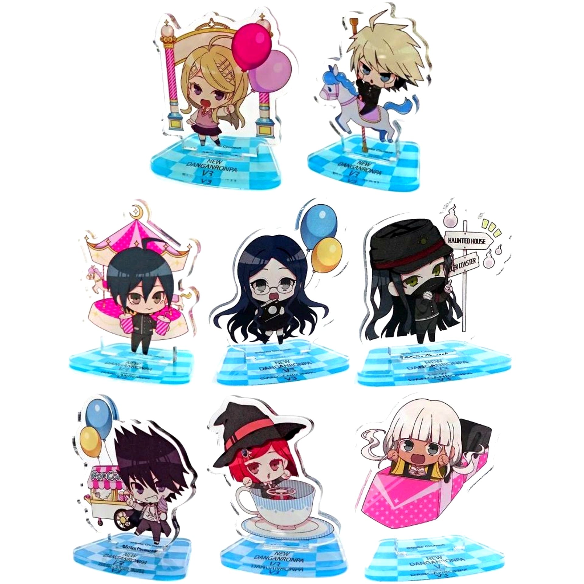 Set of 8 Danganronpa V3: Killing Harmony in Animega x Sofmap Mini Acrylic Stand Collection A [USED]
