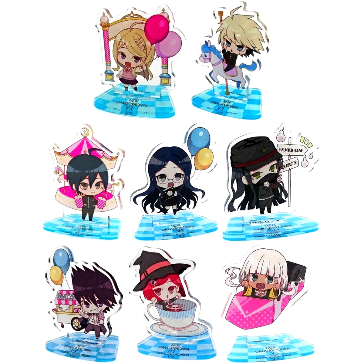 Set of 8 Danganronpa V3: Killing Harmony in Animega x Sofmap Mini Acrylic Stand Collection A [USED]