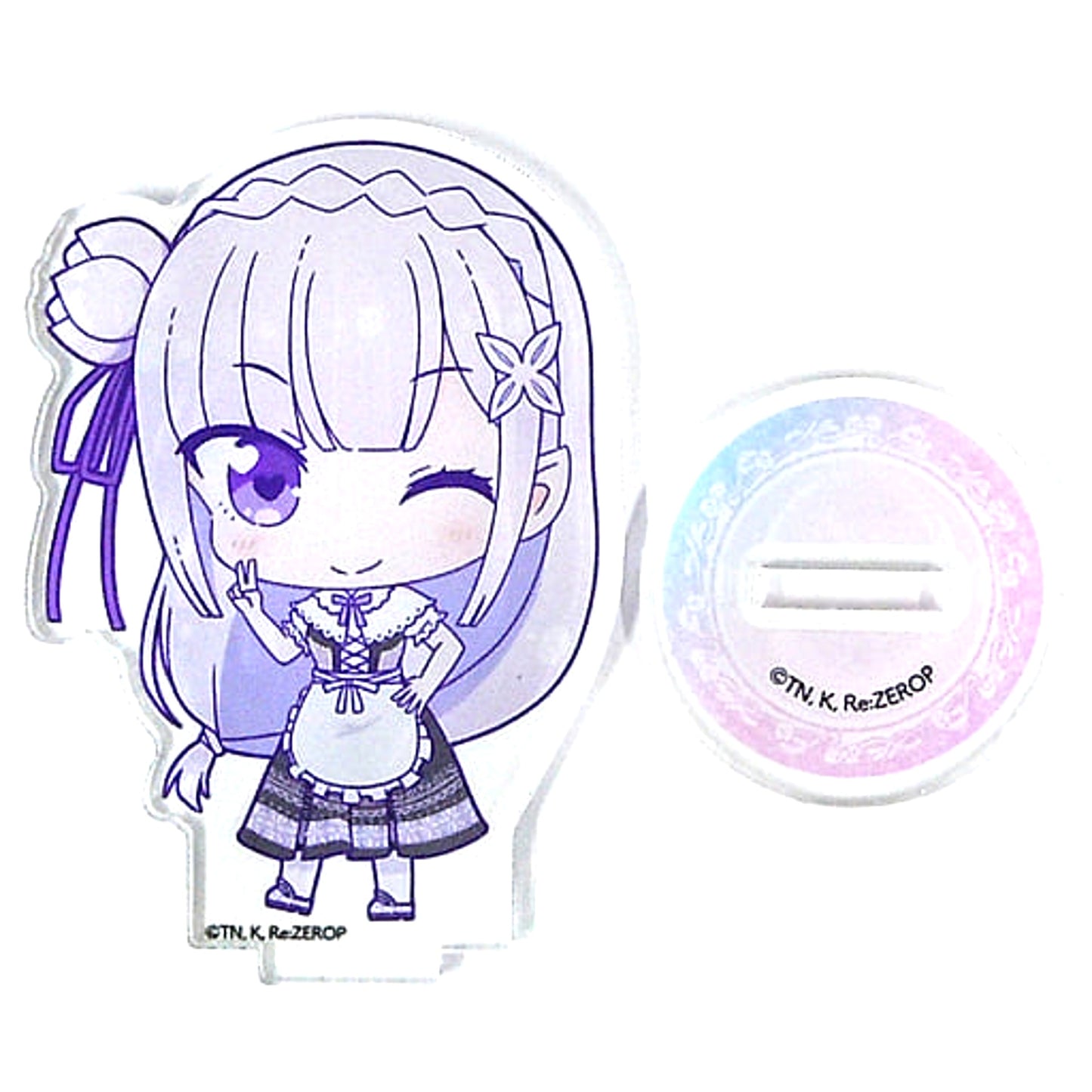 Re:Zero -Starting Life in Another World- The Frozen Bond Emilia Alsace ver. x Sweets Paradise Trading Acrylic Stand Mini Character ver. Acrylic Stands [USED]