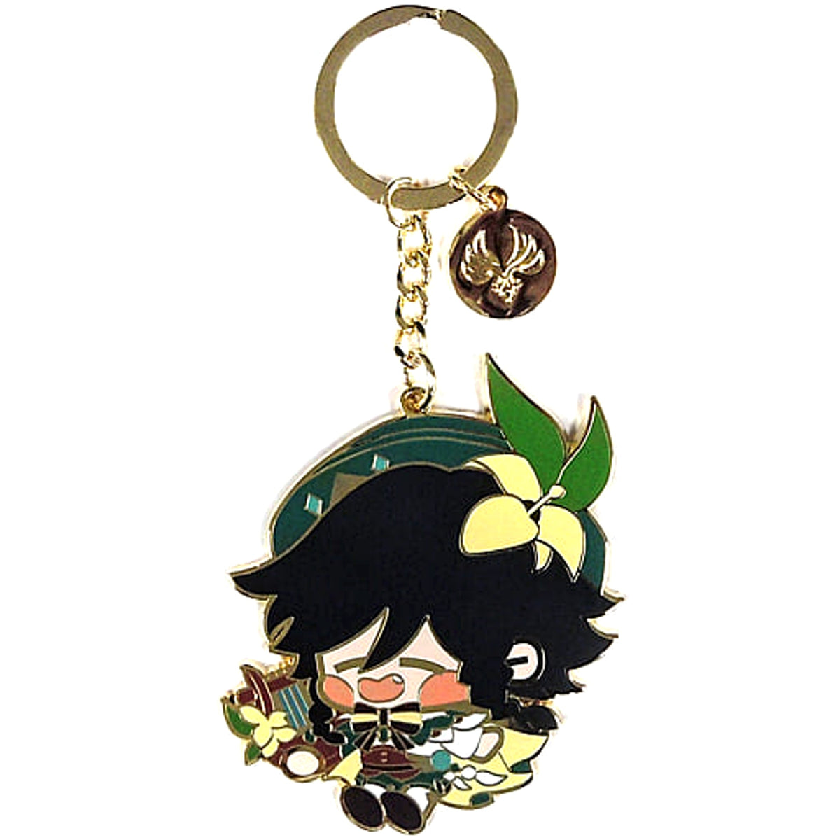 Genshin Venti SD Metal Keychain Keychains [USED]