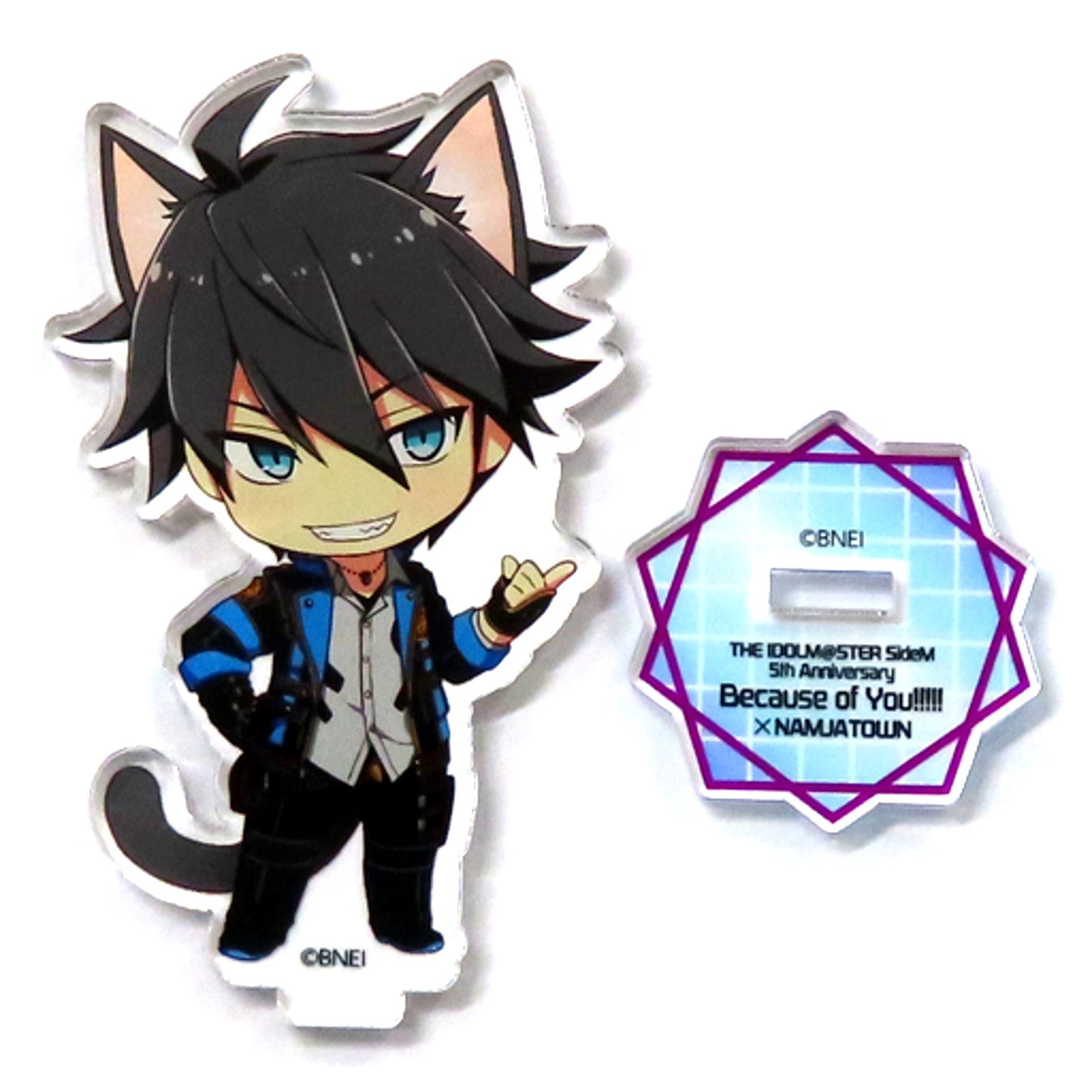 Hideo Akuno The Idolmaster SideM 5th Anniversary Because of You!!!!! in Ikebukuro x Namjatown Mini Acrylic Stand [USED]