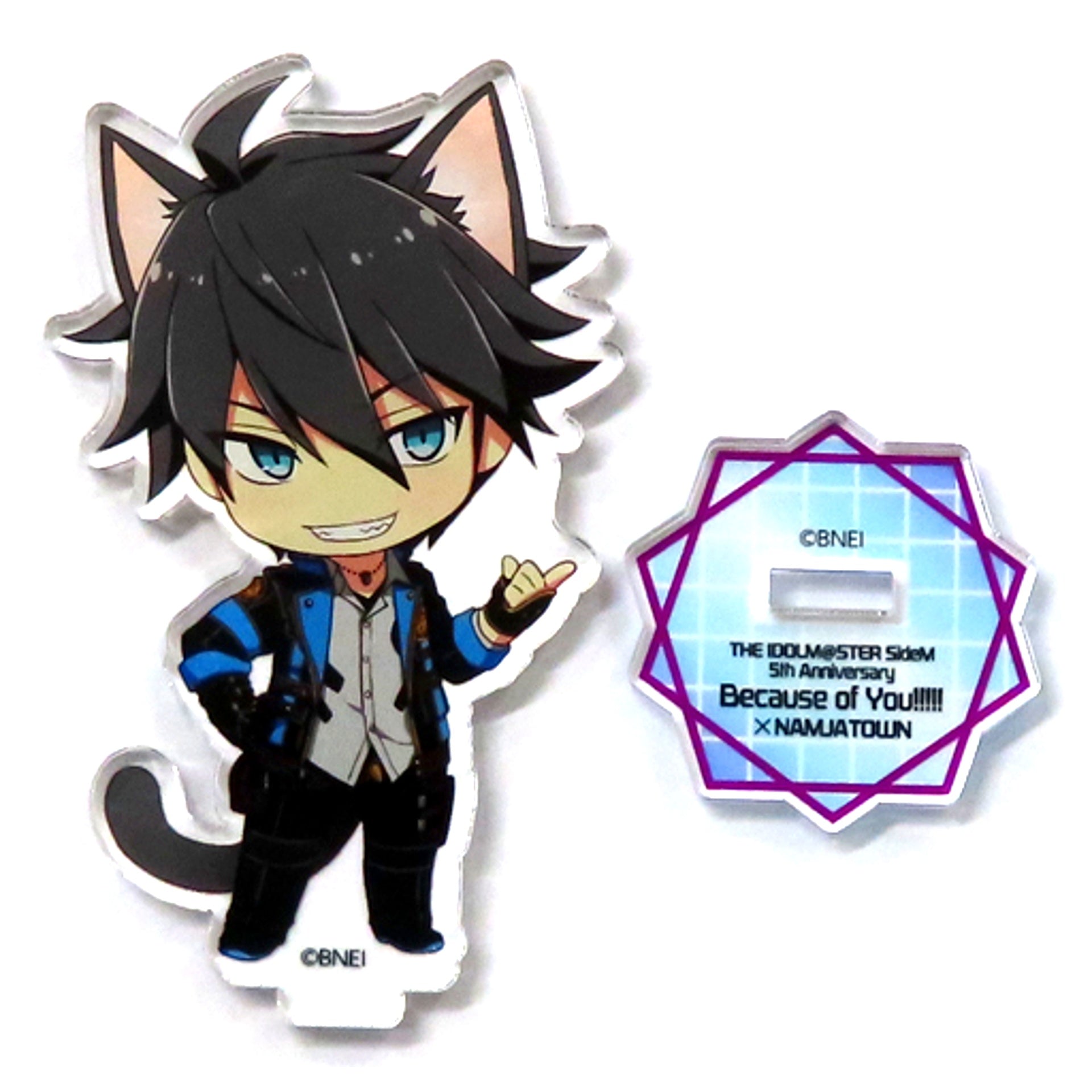 Hideo Akuno The Idolmaster SideM 5th Anniversary Because of You!!!!! in Ikebukuro x Namjatown Mini Acrylic Stand [USED]