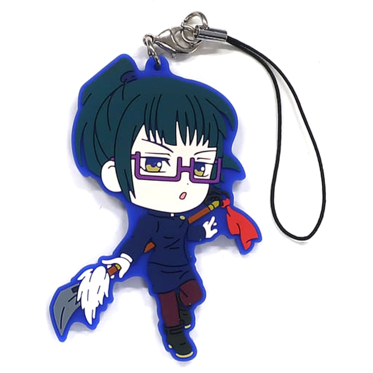 Jujutsu Kaisen Maki Zenin Ichiban Kuji Rubber Charm Kyunchara Illustrations Prize H Keychains [USED]