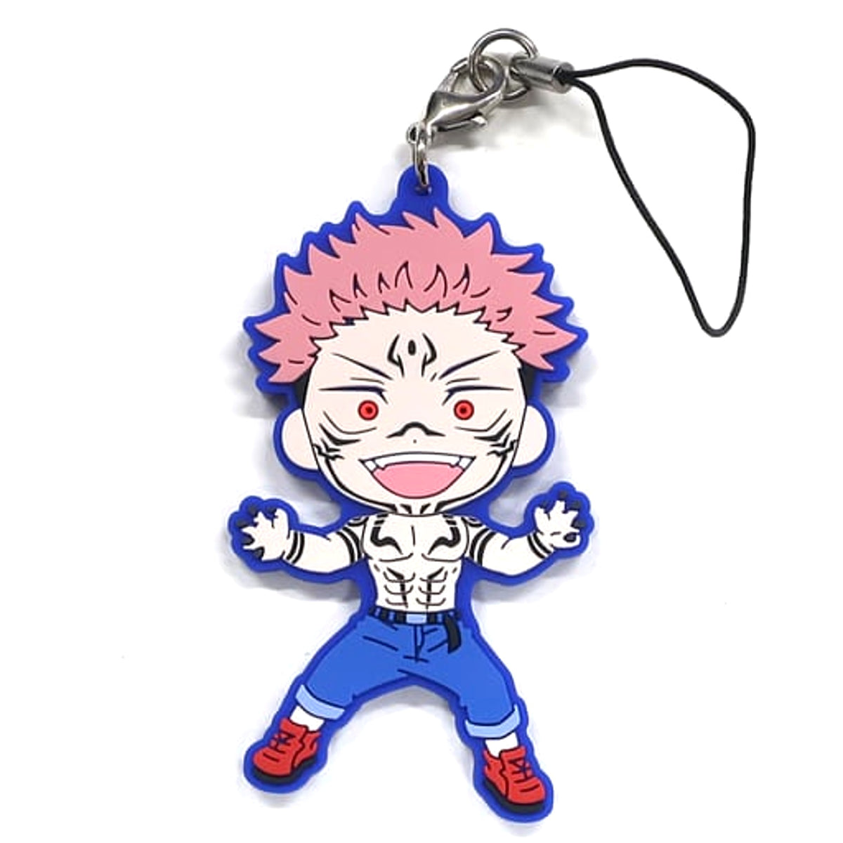 Jujutsu Kaisen Ryomen Sukuna Ichiban Kuji Rubber Charm Kyunchara Illustrations Prize H Keychains [USED]