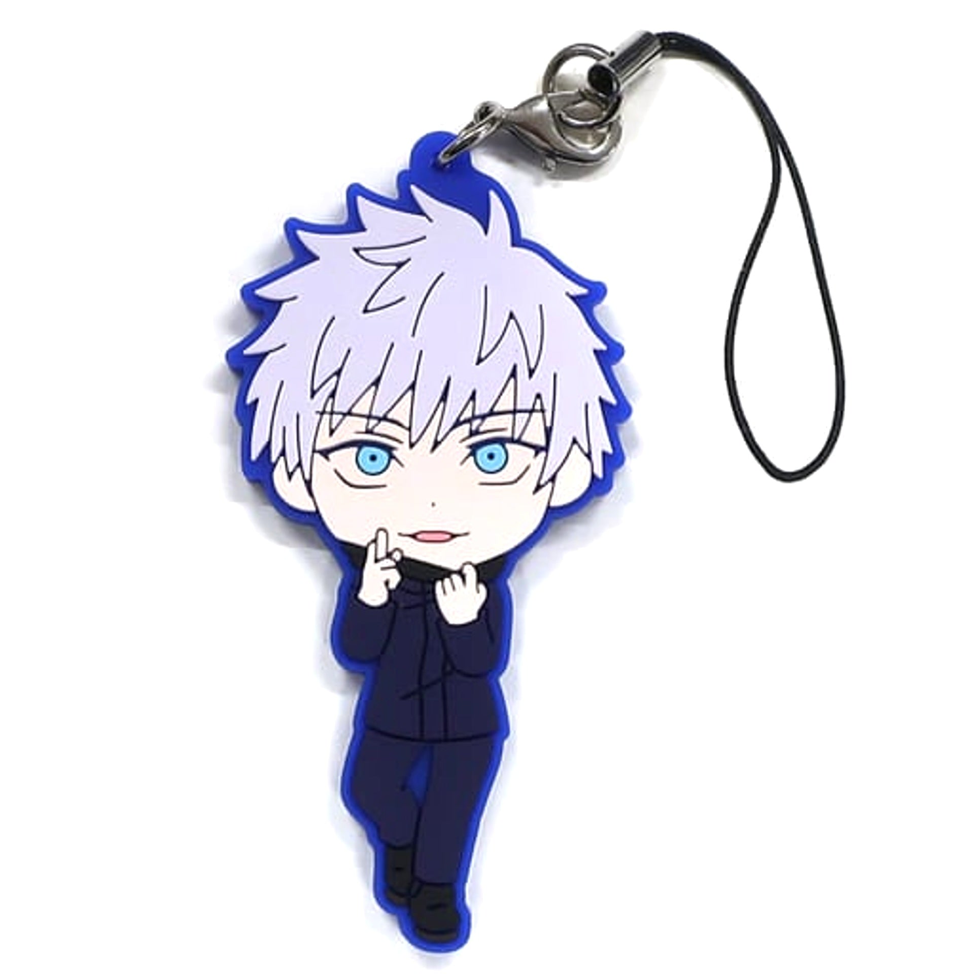 Jujutsu Kaisen Satoru Gojo Infinite Void Secret 1 Ichiban Kuji Rubber Charm Kyunchara Illustrations Prize H Keychains [USED]