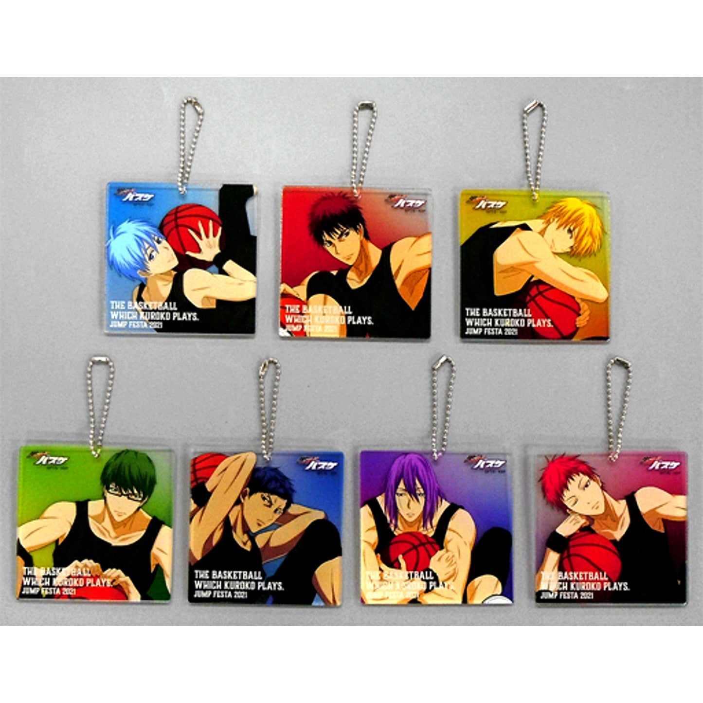 Group Kuroko's Basketball Acrylic Keychain Collection 7 pcs Jump Festa 2021 Goods Made-to-Order Ltd [USED]