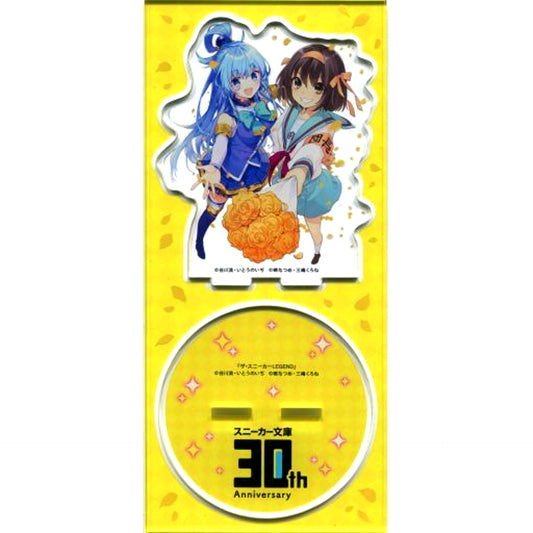 Aqua and Haruhi Suzumiya Acrylic Stand Bonus for The Sneaker LEGEND Animate Limited Set [USED]