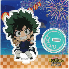 My Hero Academia Chara Pop Store Izuku Midoriya Mini Acrylic Stand Fireworks Ver. Create it! Sell it! Yaoyorozuya Acrylic Stands [USED]