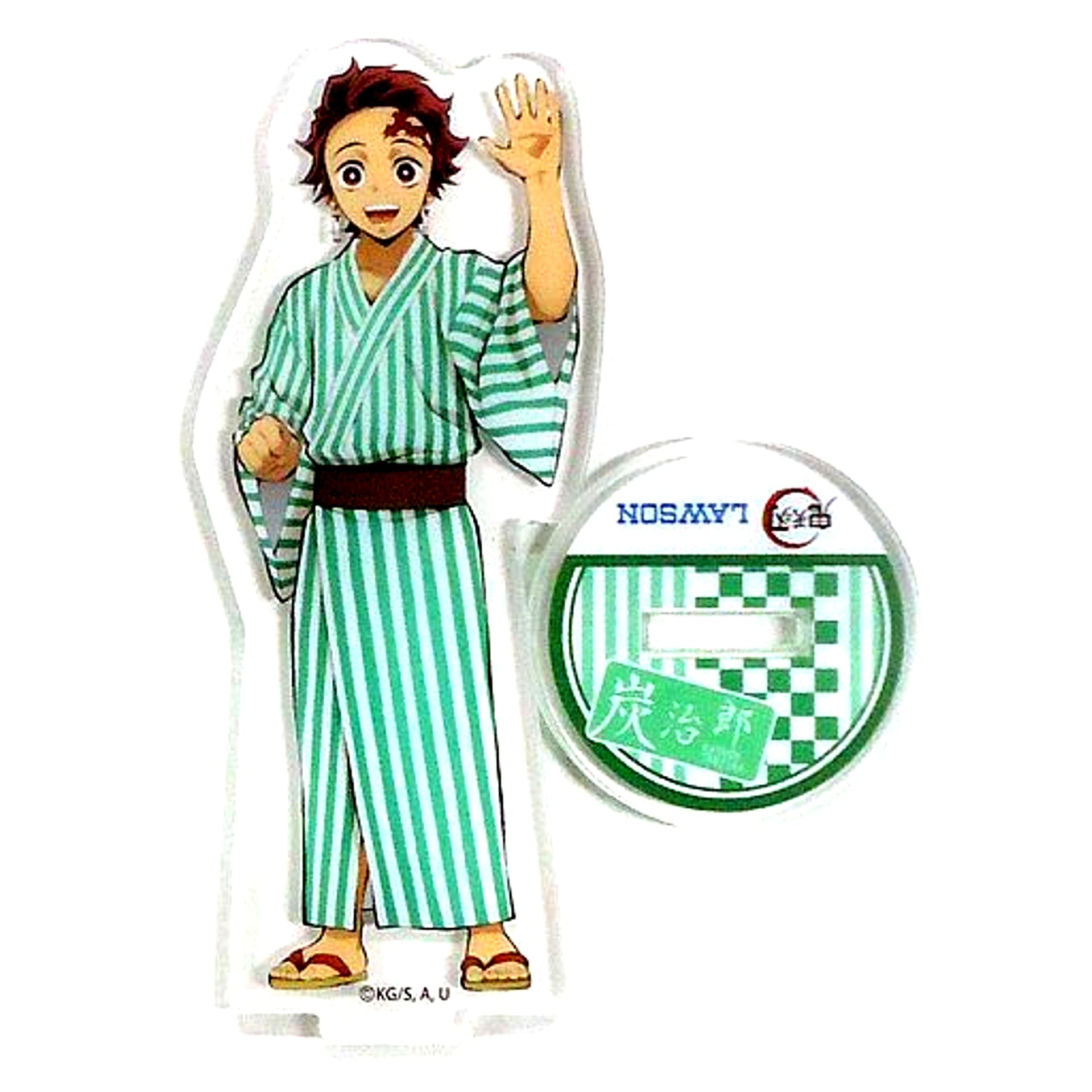 Tanjiro Kamado Demon Slayer x Lawson Acrylic Stand Shanghai China Limited Time [USED]