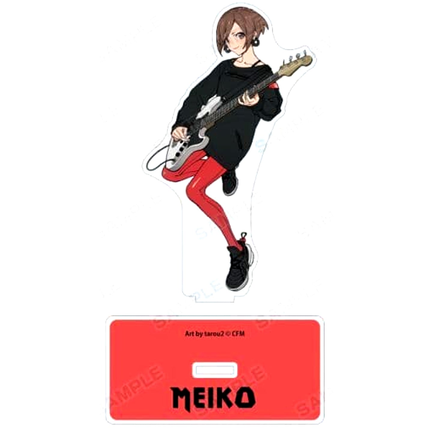 Piapro Characters MEIKO Band Ver. Art by tarou2 Newly Drawn Illustration Big Acrylic Stand [USED]