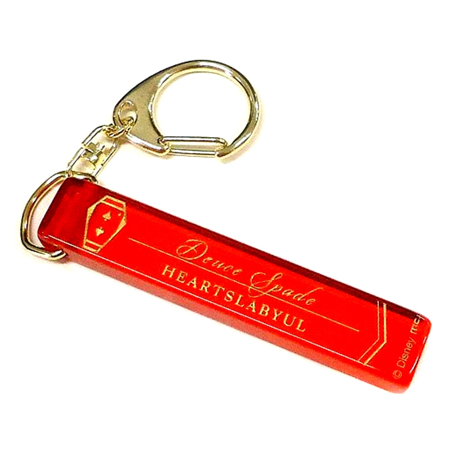 Deuce Spade Disney Twisted-Wonderland Room Key Style Keychain Heartslabyul Dorm [USED]