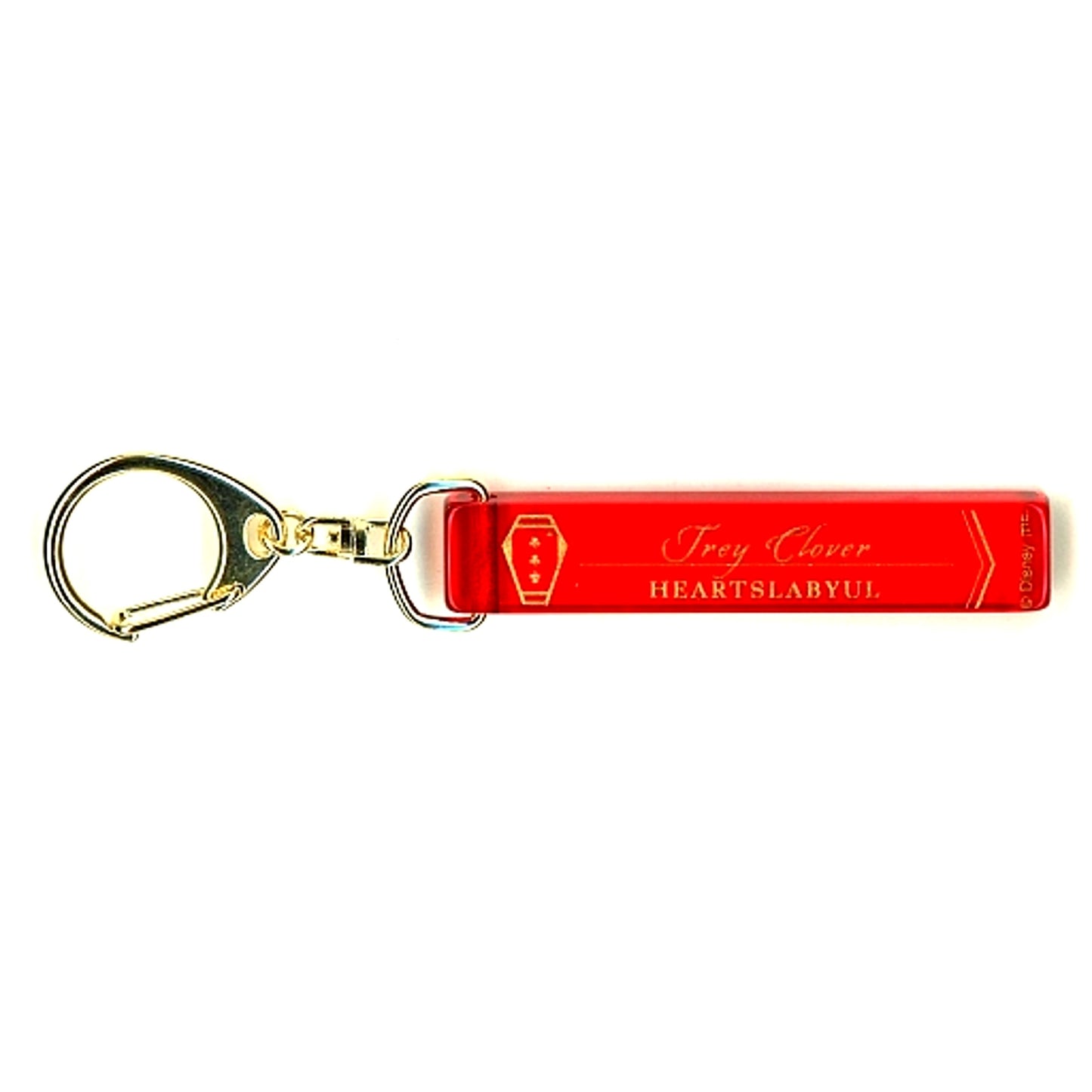 Trey Clover Disney Twisted-Wonderland Room Key Style Keychain Heartslabyul Dorm [USED]
