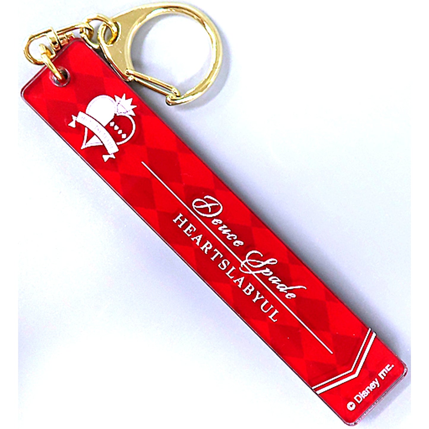Deuce Spade Disney Twisted-Wonderland Plate Keychain Heartslabyul Dorm [USED]