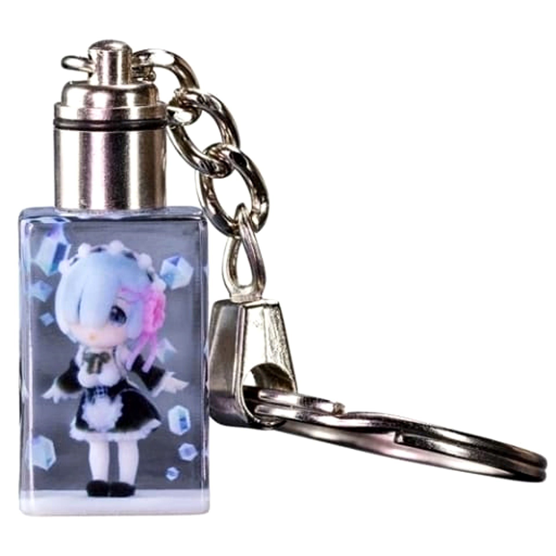 Re:ZERO -Starting Life in Another World- Rem Full Color 3D Crystal Keychain Keychains [USED]