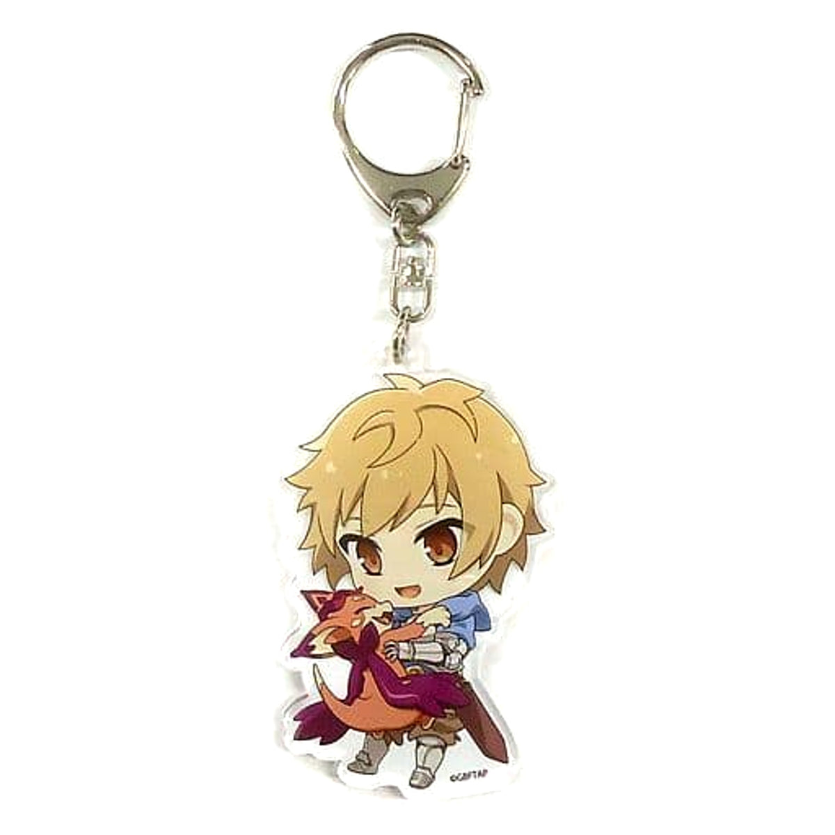 Granblue Fantasy: The Animation Season 2 Gran Newly Drawn SD Character Acrylic Keychain ANIPLEX+ Limited Bonus for Purchasing Blu-ray/DVD Volume 6 Keychains [USED]