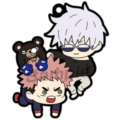 Jujutsu Kaisen Yuji Itadori Satoru Gojo Buddycolle Rubber Mascot Part 2 Keychains [USED]