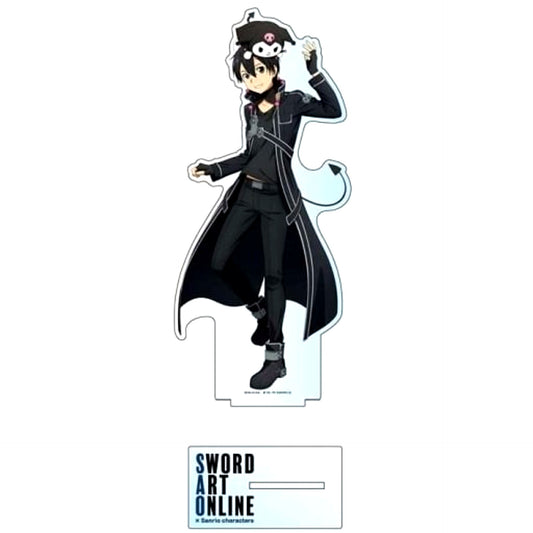 Kirito x Kuromi Illustration Ver. Huge Acrylic Stand Sword Art Online x Sanrio Characters [USED]