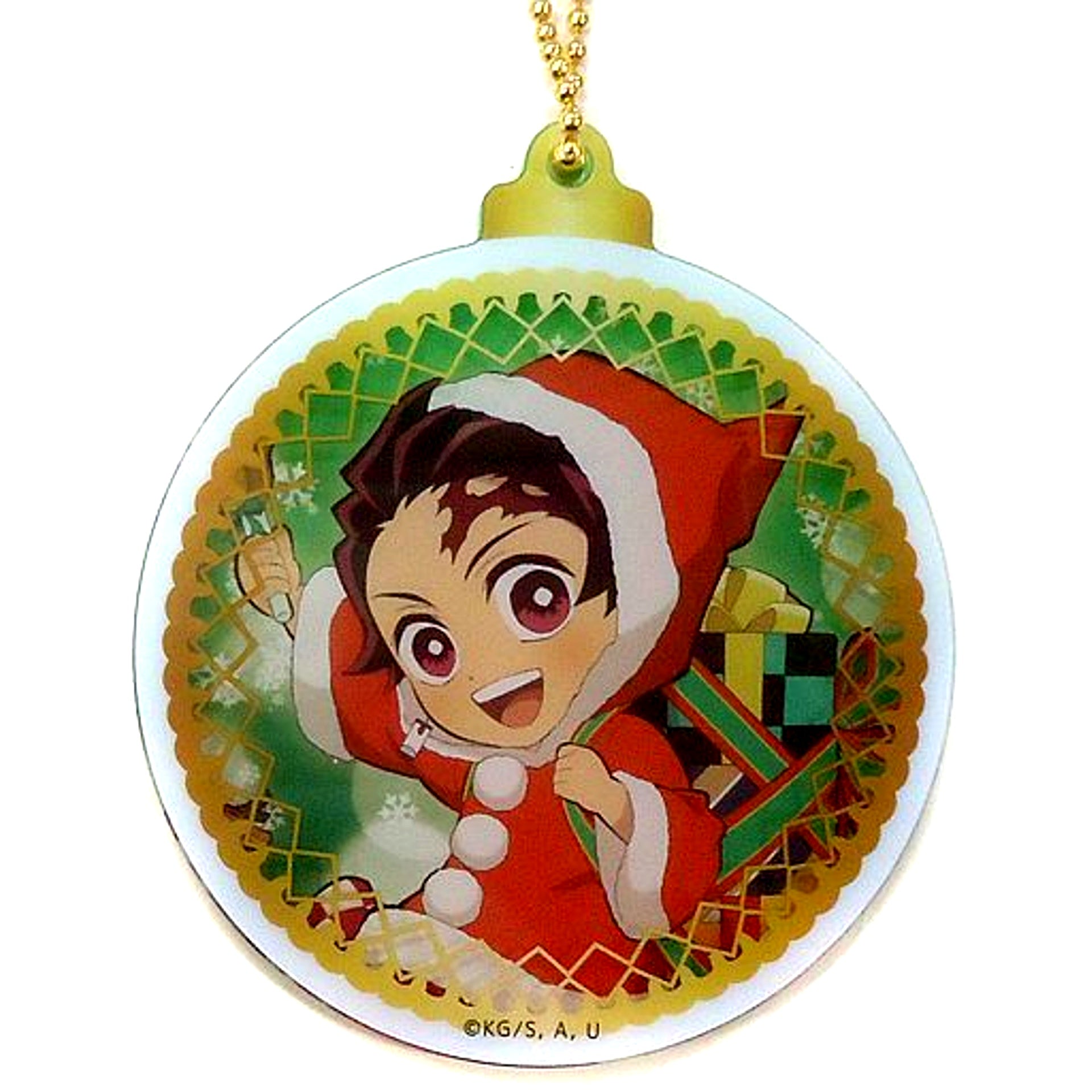 Tanjiro Kamado Demon Slayer Kimetsu no Yaiba ufotable cafe Christmas Event 2020 Ornament Style Acrylic Charm Group A [USED]