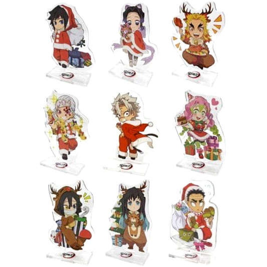 Demon Slayer: Kimetsu no Yaiba Giyu Tomiokau & Others All 9 Types Set Random Acrylic Stand Group B ufotable cafe Christmas Event 2020 Limited Acrylic Stands [USED]