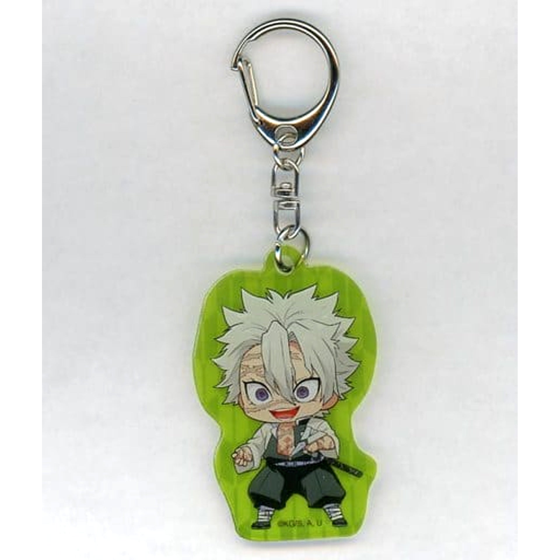 Demon Slayer: Kimetsu no Yaiba Sanemi Shinazugawa Acrylic Keychain Part 3 Paper Airplane Ver. Narita Anime Deck Limited Keychains [USED]