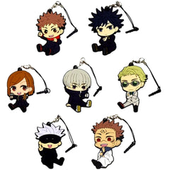 Set of 7 Jujutsu Kaisen Petanko Trading Rubber Strap [USED]