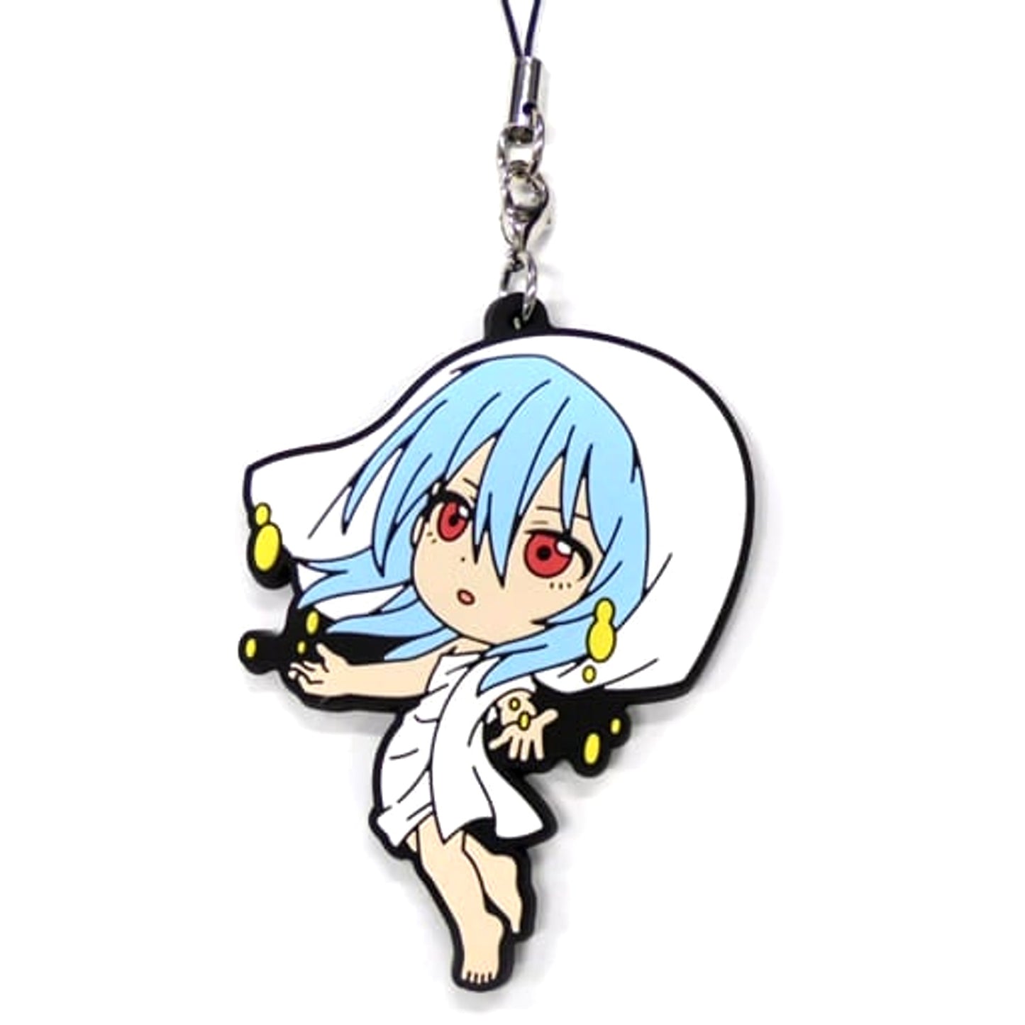 That Time I Got Reincarnated as a Slime Rimuru Clothing: White Ichiban Kuji Harvest Festival Rubber Charm Kyunchara Illustrations Prize F [USED]