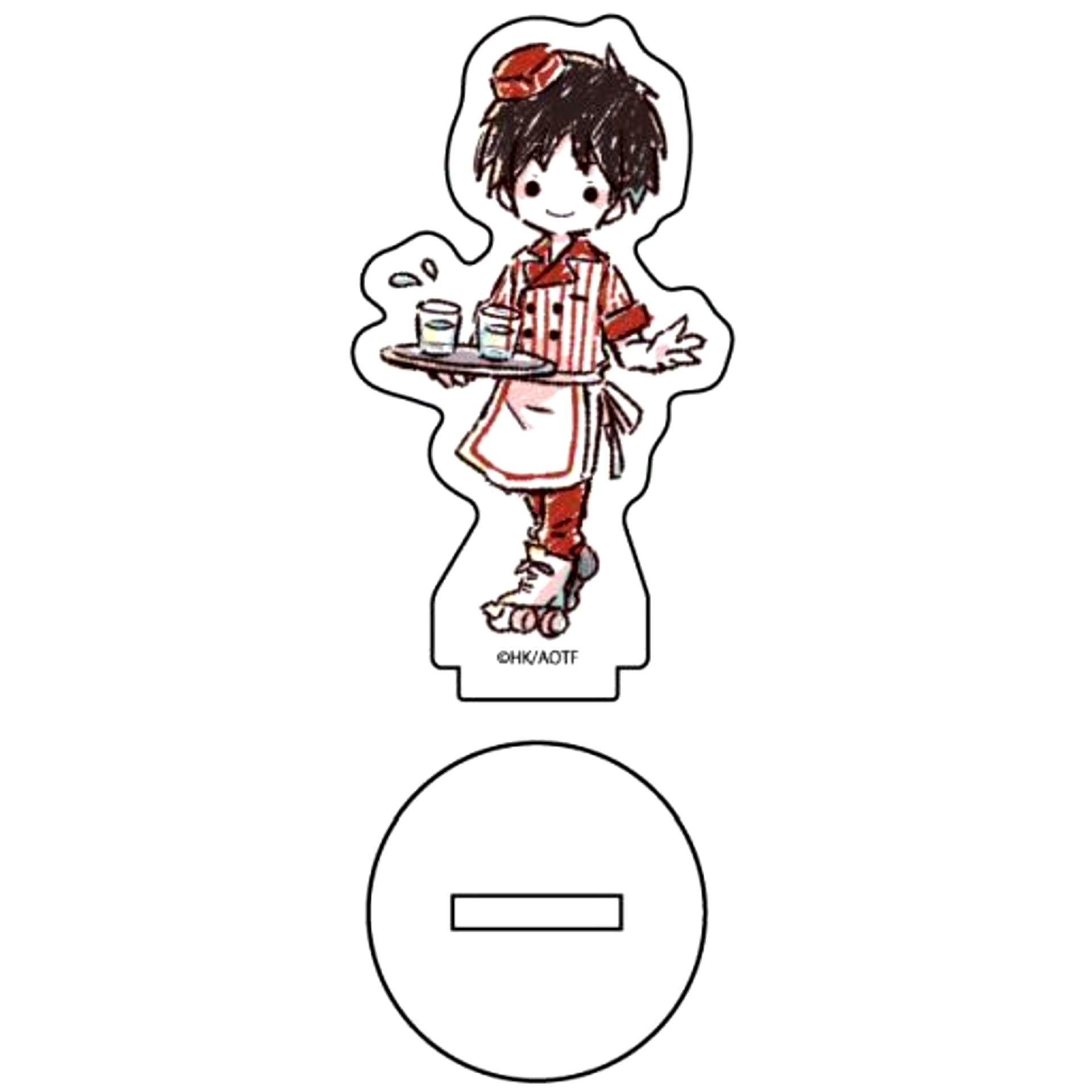 Eren Yeager Attack on Titan 04. Cafe Ver. GraffArt Design Acrylic Petit Stand [USED]