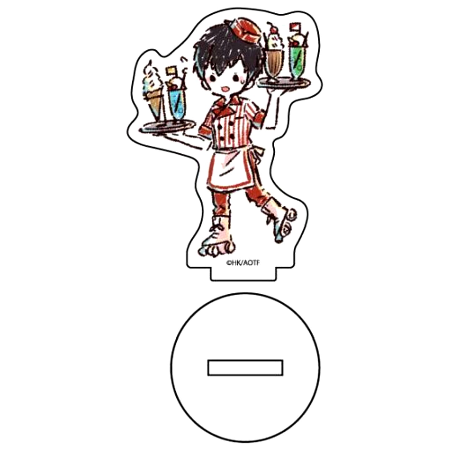 Bertholdt Hoover Attack on Titan 05. Cafe Ver. GraffArt Design Acrylic Petit Stand [USED]