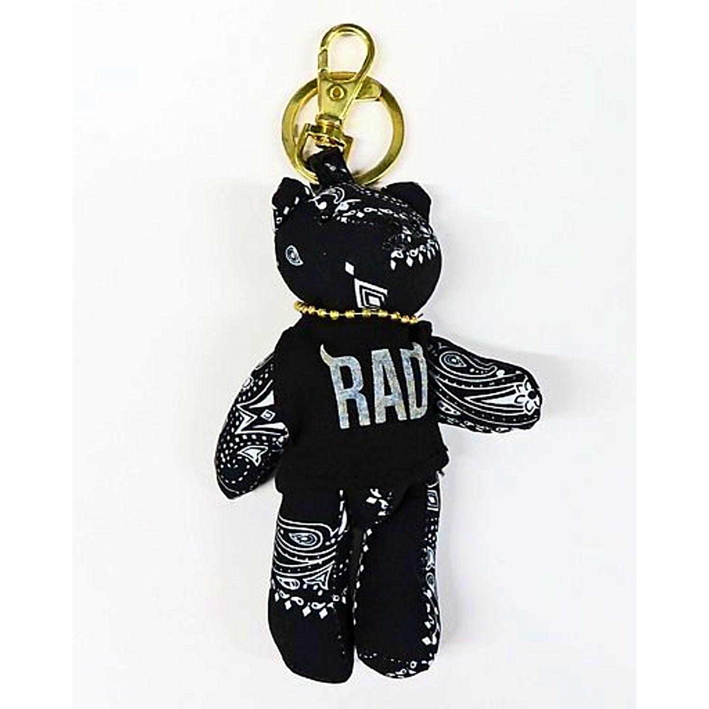 the GazettE Bear Keyring Paisley Pattern Black Standing Live Tour 16 Grand Finale Dogma Another Fate [USED]