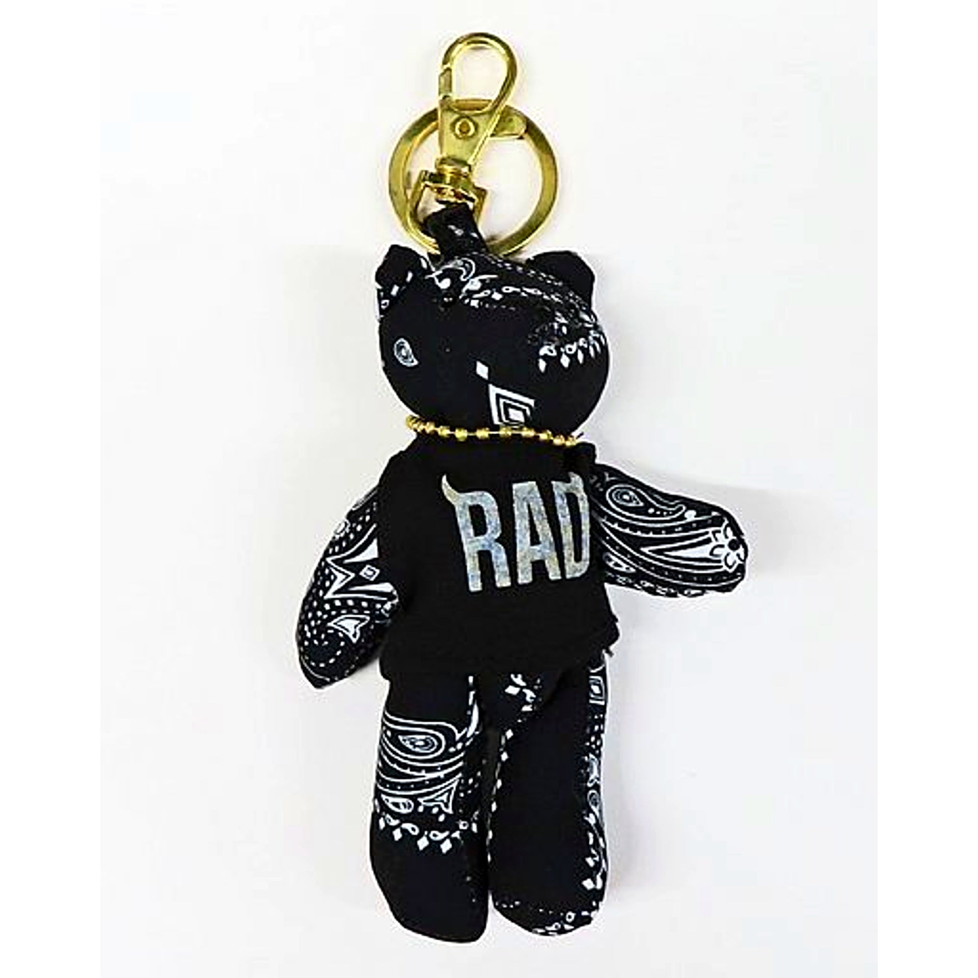 the GazettE Bear Keyring Paisley Pattern Black Standing Live Tour 16 Grand Finale Dogma Another Fate [USED]