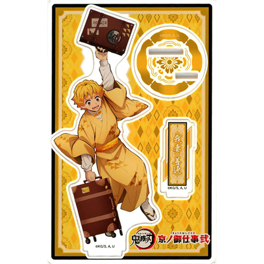 Zenitsu Agatsuma Acrylic Stand Demon Slayer x Randen x Eigamura x Kyoto City Transport Bureau Kyo no Oshigoto 2 [USED]