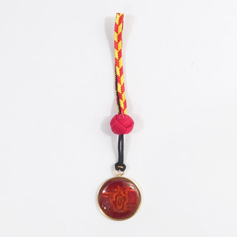 Kyojuro Rengoku Demon Slayer: Kimetsu no Yaiba Kyoto Cloisonne Netsuke Strap Randen X Eigamura X Kyoto Municipal Transportation Bureau Kyono Oshigoto 2 Limited Key Ring [USED] — photo 1