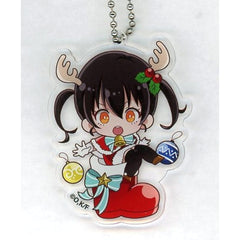 Fire Force Tamaki Kotatsu Mini Character Acrylic Keychain Christmas Ver. Karaoke Manekineko Exclusive Keychains [USED]