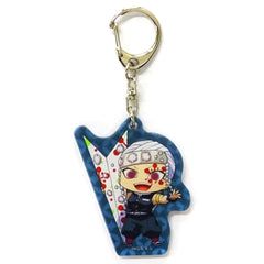 Demon Slayer: Kimetsu no Yaiba Tengen Uzui Acrylic Keychain Part 3 Paper Airplane Ver. Narita Anime Deck Limited Keychains [USED]