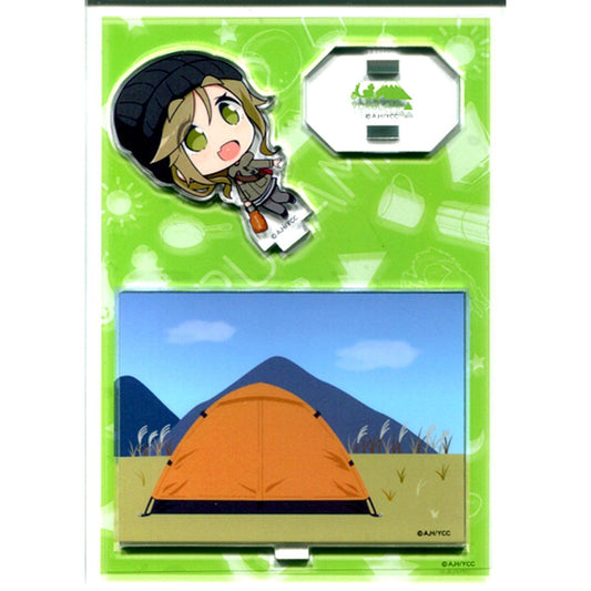 Aoi Inuyama Acrylic Character Plate Petit Laid-Back Camp Pop-up Shop AmiAmi Kogen Campsite [USED]
