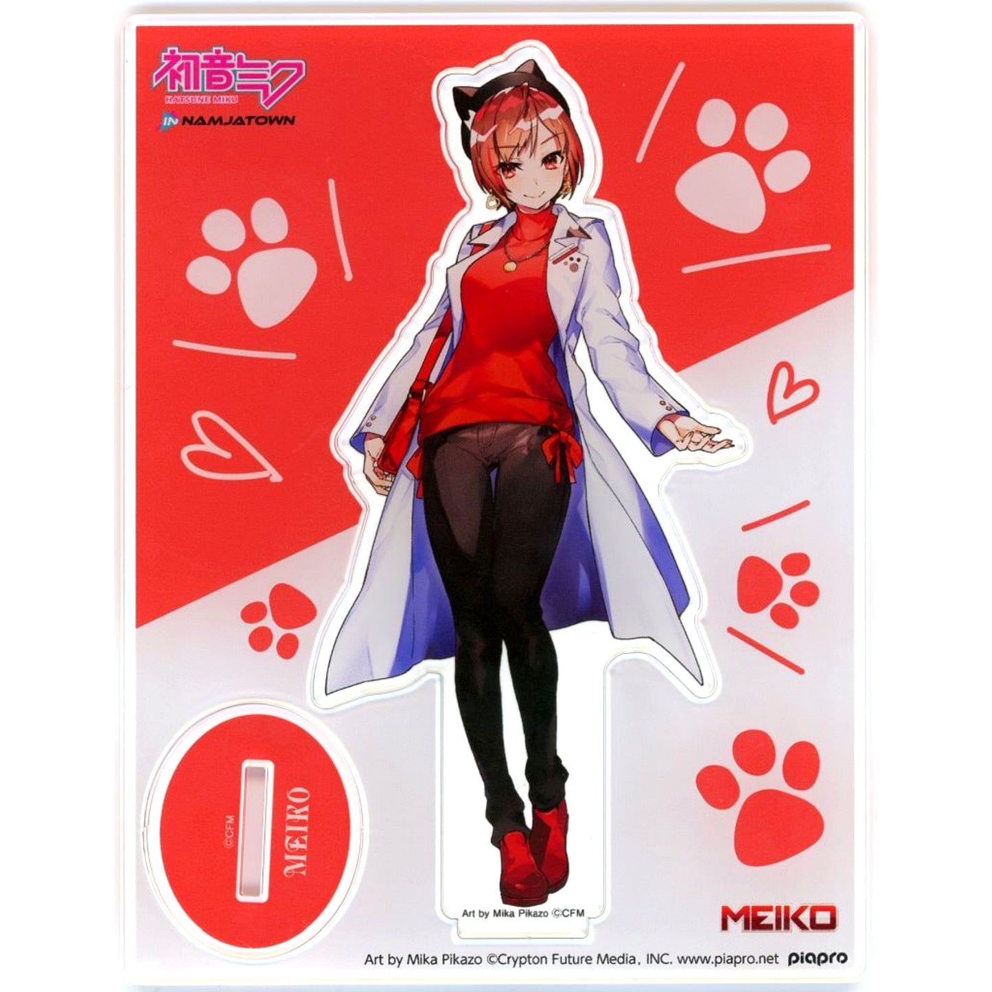 MEIKO A Prize Hatsune Miku x Namjatown 2020 Nyanyanyanyanyanyanya! Garapon Acrylic Stand [USED]