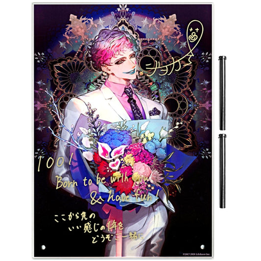 Single Joe Rikiichi Acrylic Item Replica Autograph Message Virtual YouTuber Nijisanji Birthday 2020 [USED]
