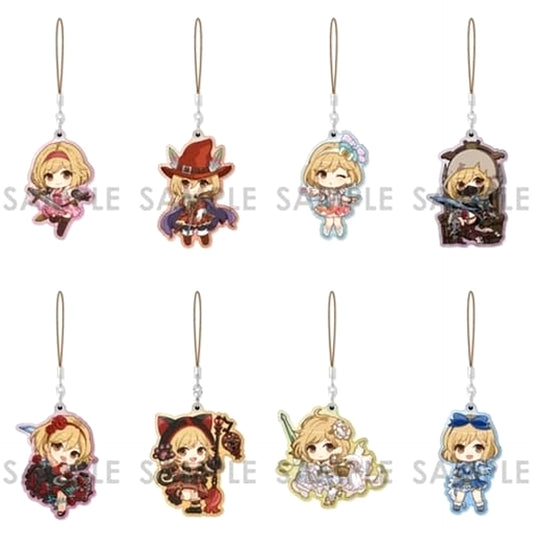 Granblue Fantasy Djeeta & Others Pearl Acrylic Collection Job Collection Protagonist Female Vol.1 All 8 Types Set Keychains [USED]