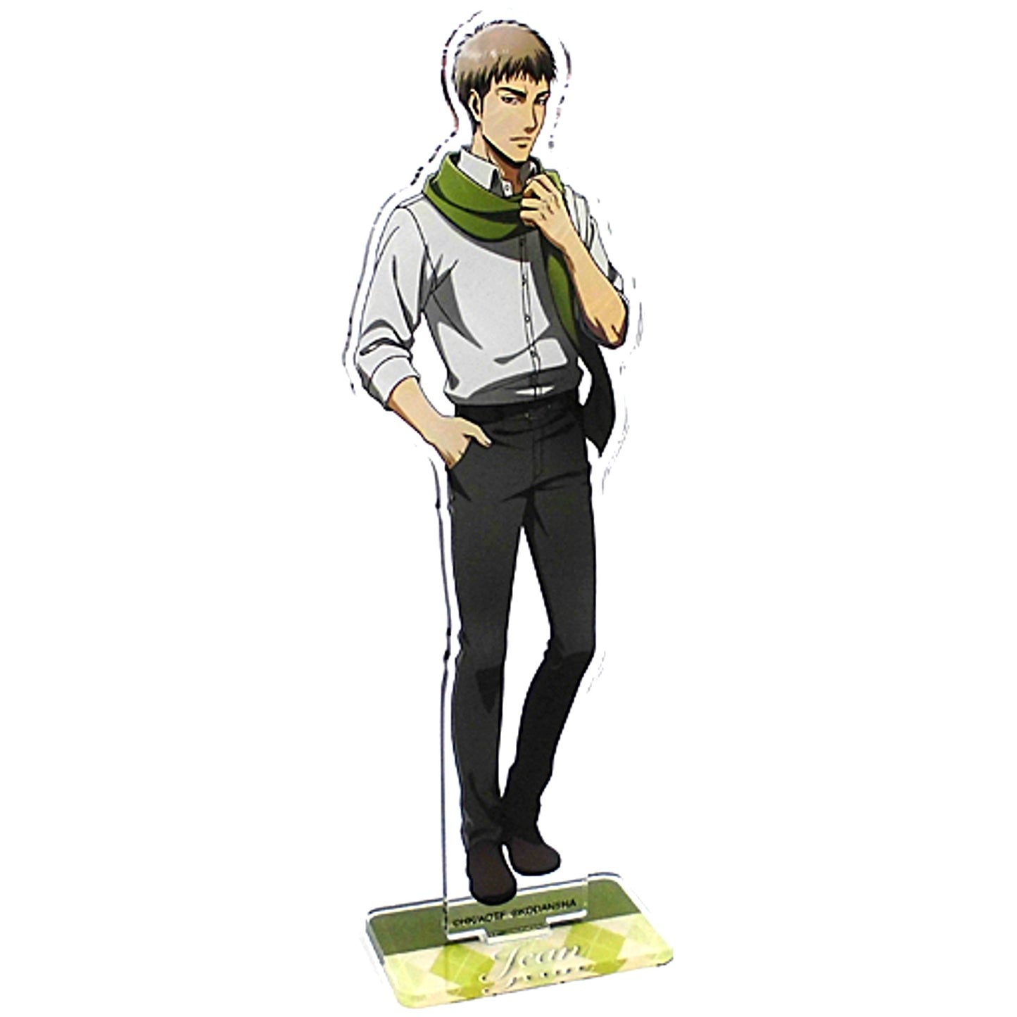 Jean Kirstein Attack on Titan Drawn Illustration BIG Acrylic Stand Scarf Ver [USED]