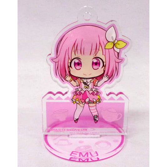 Hatsune Miku: Colorful Stage! Emu Otori Trading Acrylic Stand Keychain Animax Cafe+ & Colabono Limited Acrylic Stands [USED]