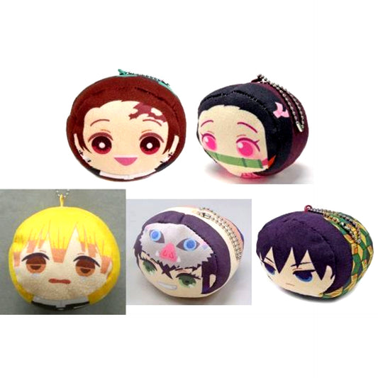 Set of 5 Demon Slayer: Kimetsu no Yaiba Munimuni Marshmallow Mascot 1 [USED]