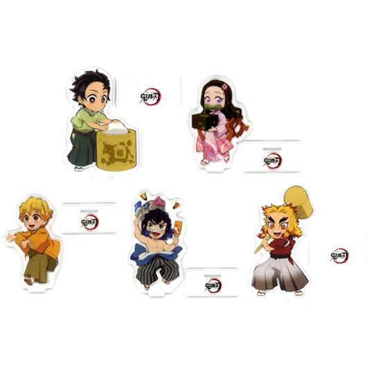 Set of 5 Demon Slayer x ufotable cafe New Year Event 2021 Random Acrylic Stand [USED]