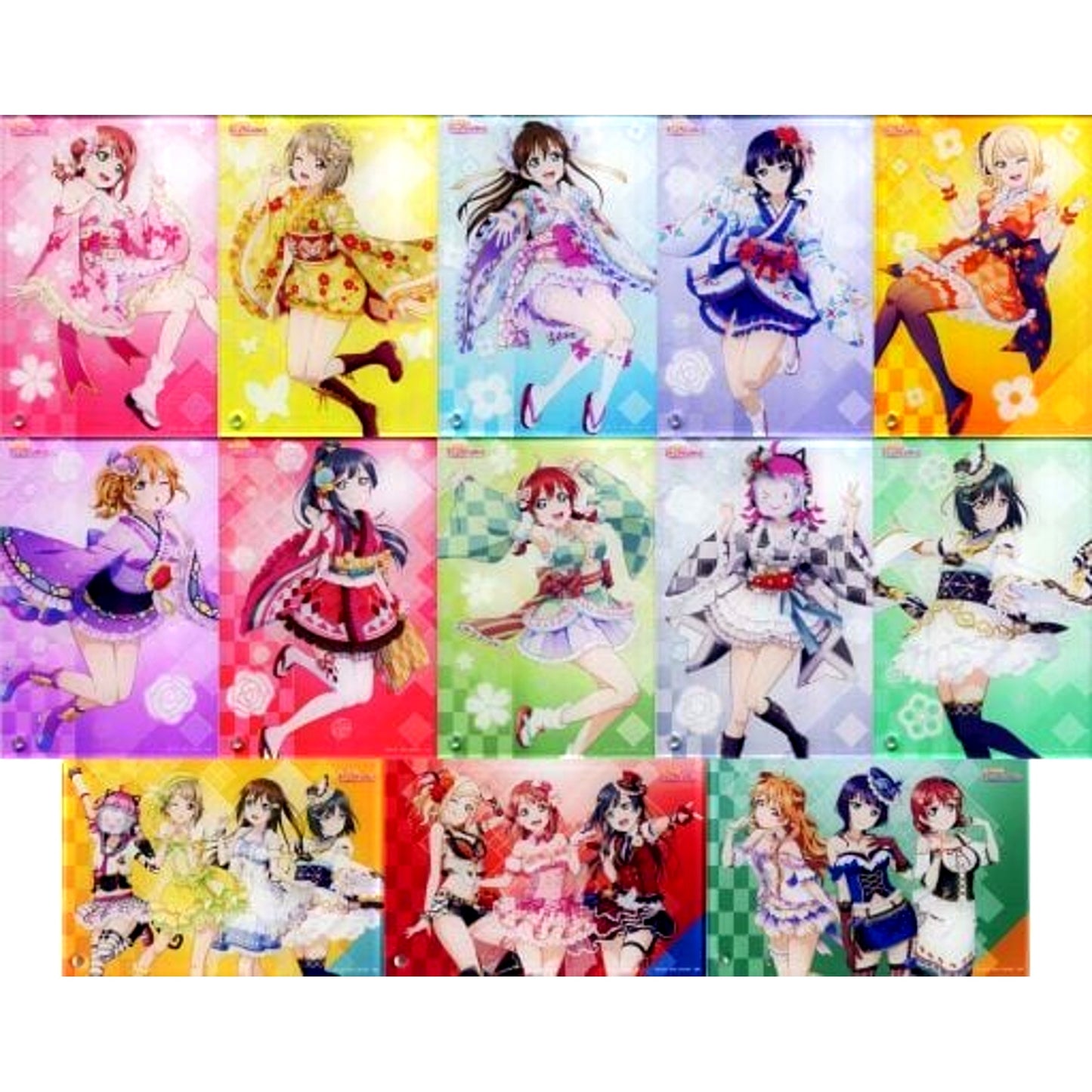 Set of 13 L Prize Ichiban Kuji Love Live! Nijigasaki High School Idol Club Acrylic Board [USED]